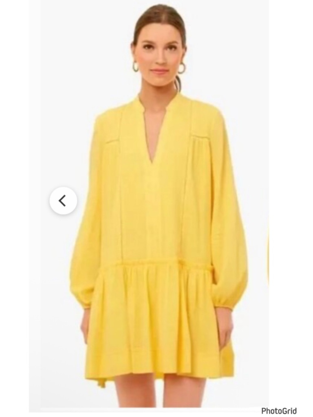 Tuckernuck Pomander Place Yellow Ophelia Beaded Cotton Coverup Dress Boho Small